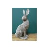 MAISONICA Large 36cm Silver Hare Bunny Rabbit Statue Figurine Ornament