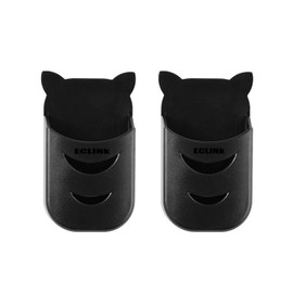 ECLINK Universal Remote Holders for TCL/ Hitachi/ LG/ Sharp/ Insignia/ Sanyo/ Hisense/ Toshiba/ Element/ RCA Roku Remote Black (2 Pack)