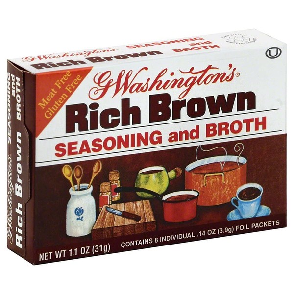 George Washington Rich Brown seasoning and Broth 1.1 OZ (Pack of 6)
