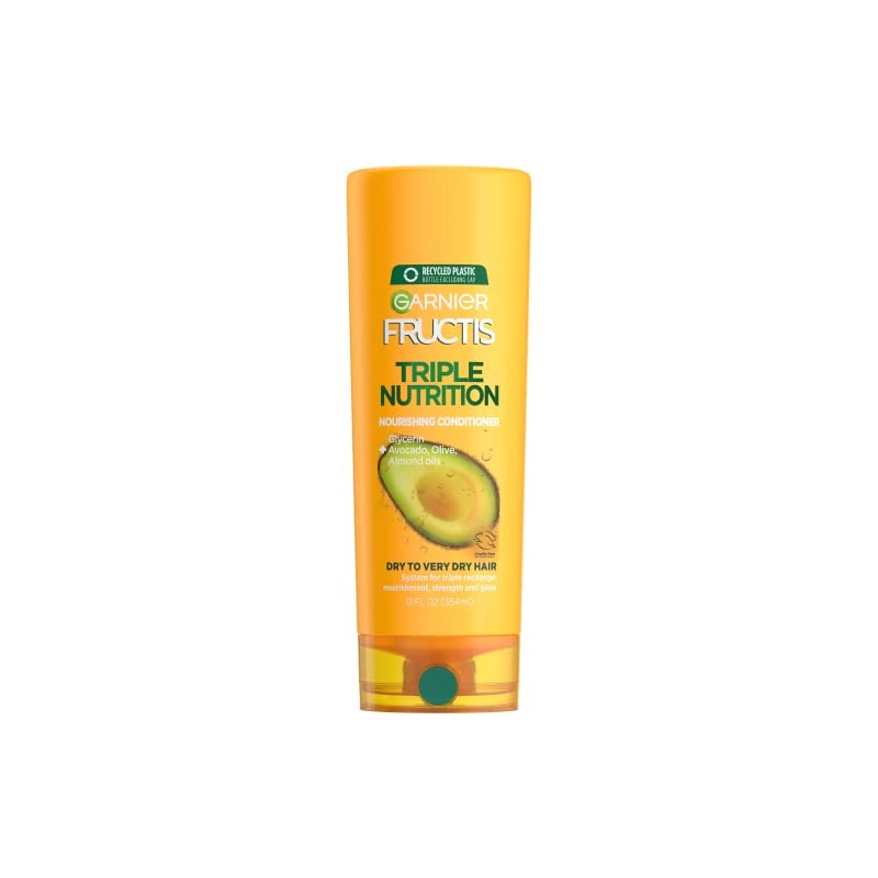 Garnier Fructis Triple Nutrition Conditioner, Dry to Very Dry Hair,