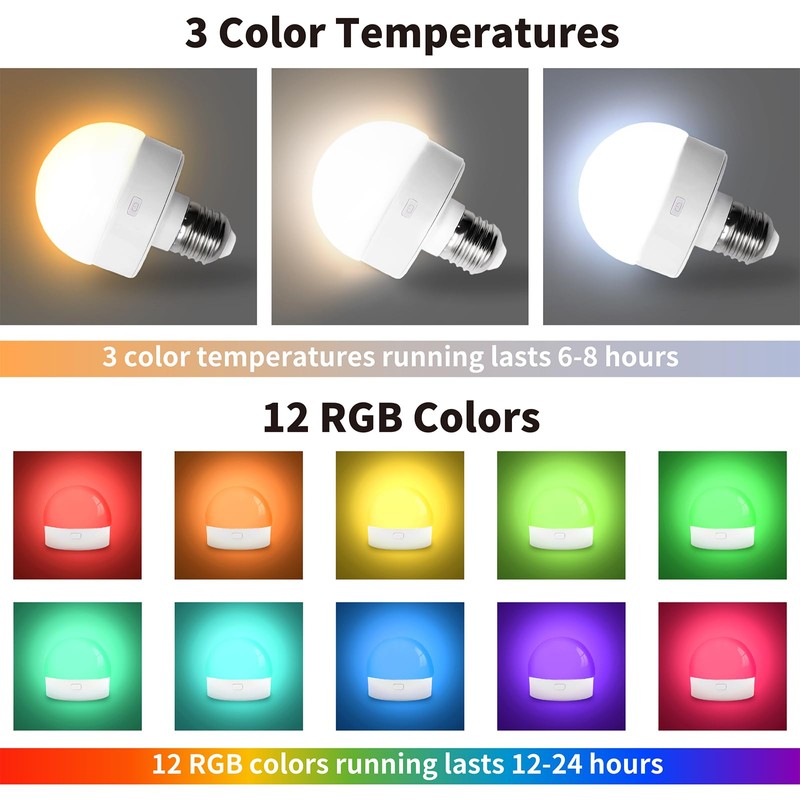 HISTAR Tent Lights for Camping 2000mah, Rechargeable Light Bulbs with