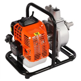 1inch Gas Powered Water Transfer Pump,1.7HP 43CC 2-Stroke Gas Powered Engine Water Pump,Portable High Pressure Water Pump for Garden Farm Irrigation