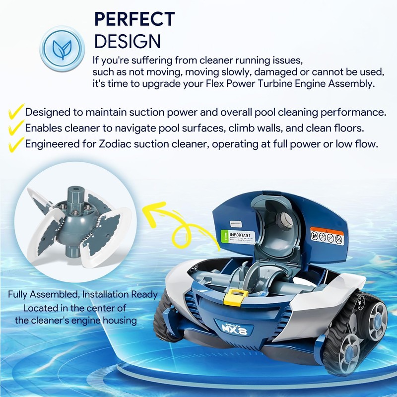 R0524900 Cleaner Engine Replacement Part for MX6/MX8 Pool Suction Cleaner,