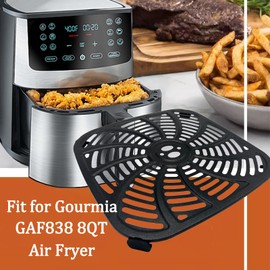ALJ Air Fryer Tray for 8QT Gourmia GAF838 Air Fryers, Premium Air Fryer Grill Pan, Grill Crisper Plate Tray Insert Grate Rack Grid Shelf for Gourmia 8QT Air Fryers, Nonstick, Dishwasher Safe