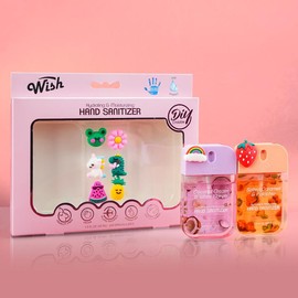 Wish 1.5 FL. OZ. Power Mist Hydrating Hand Sanitizer Spray 2 Scents Portable Sanitizer Spray Gift Set (Vanilla Macadamia, Sweet Guava), Travel Size (Set of 2) - Scent: Set3-Cute
