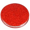 mpowtech Red Compact Mirror for Purse,Magnifying Travel Mirror with Glitter,Double-Sided