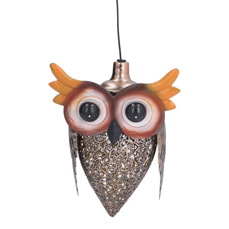 Hanging Solar Light LED IP55 Waterproof Night Owl Design Peaceful