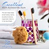 ELEGANTZ Bathroom Accessory Set – Mosaic Bathroom Accessories Set with