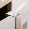 Mziart Pack of 4 Stainless Steel Reversible Over Door Cabinet