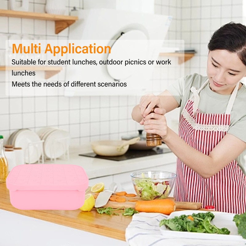 Lunch Box 3 Compartments Leakage Proof 304 Stainless Steel Bento