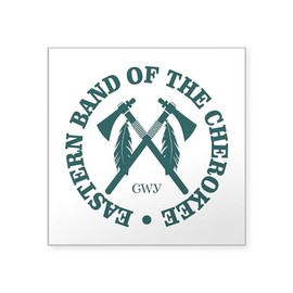 CafePress Cherokee (Eastern Band) Sticker Square Bumper Sticker Car Decal