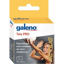 Pro Gewebepflaster, hautfarben, 5 m x 2,5 cm, extra robust und hohe Haftung, Immobilisierung und sicherer Halt, funktionelle und sportliche Bandage