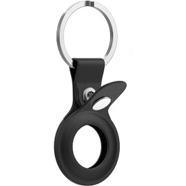 New&Teck Schutzhülle für AirTag 2021, aus Silikon, Schlüsselanhänger-Form, flexibel und flexibel, Pet Smart Tracker.