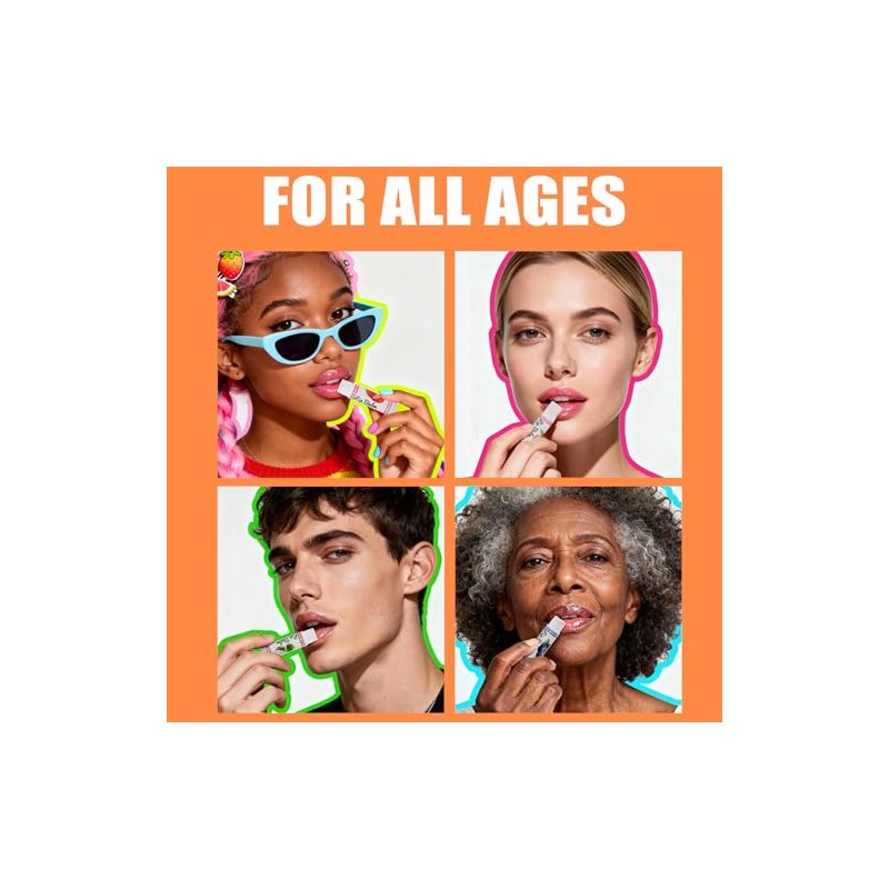 Lip Balm, Flavored Moisturizing Lip Balm Variety Pack, 12 Flavors: