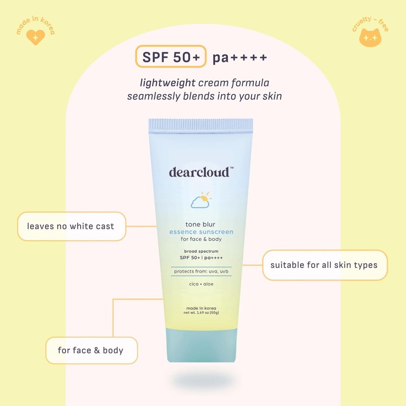 dearcloud Tone Blur Essence Sunscreen Duo – SPF 50 (1.69