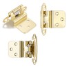 Vallecloud 10 Pack (5 Pair) 3/8" Inset Gold (Brass) Nickel