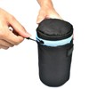 flexman Pack of 4 Lens Bag with Zip, Lens Bag