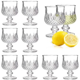 Soopiiso Cordial Glasses,1.7oz/50ml,Shot Glasses Set of 8,shot glasses with stem/tequila glasses/Sherry glasses