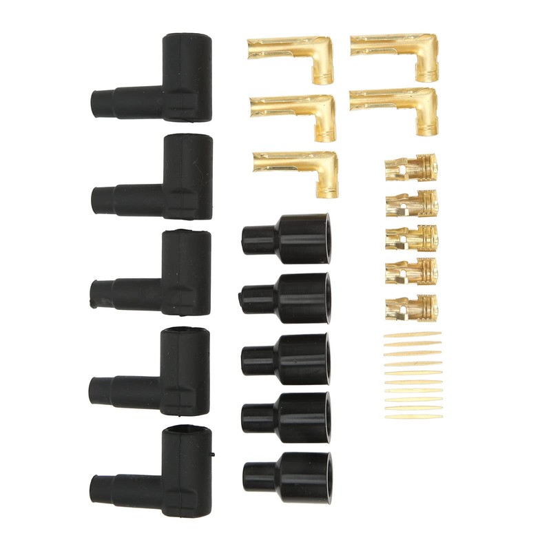 90 Degree Distributor and Spark Plug Connector Terminal Set Spark