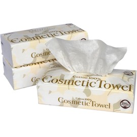 100 Cotton Cosmetic Towels for Face Cleansing Pop Up