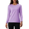 MAGCOMSEN Womens Undershirts Fleece Tops Long Sleeve Workout Shirts Athletic
