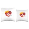 Gutter Guardian Cool Retro Bowling Bowler Designs Present Throw Pillow