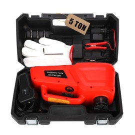 EFFIROSO Electric Car Jack 11000lbs Lightweight Hydraulic Car Lift with 6.1-17.7 Inches for SUV Sedan Truck Repair Tools for Tire Change Replacement