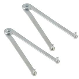 TorSor 2 Pack Angle Grinder Wrench Spanner with 4mm Metal Lock Nut Universal Adjustable Pin Pliers Tool for Locknut Backing Pads Round Nuts with Drilled Holes