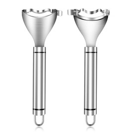 2 Pcs Corn Peeler Corn Planer Thresher Stainless Steel Corn Peeler for Corn On the Cob Corn Kernel Remover Tool Magic Corn Stripper Tool Corn Cutter Corn Scraper with Ergonomic Handle for Kitchen - Colour: 2PCS