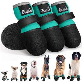 Eyein Dog Boots for Injured Paws Waterproof, Breathable Dog Sock Shoes for Hardwood Floor Outdoor Winter Summer Walking, Reflective Non-Slip Dog Boots Paw Protector for Small Medium Large Dogs (Size6)