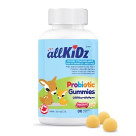 allKiDz allKiDz Probiotic Gummies for Kids Children Digestive Health and Immunity Supplement, No Refrigeration Required, 80 Count