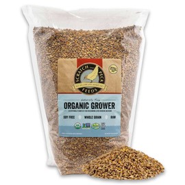 Scratch and Peck Feeds Organic Grower Mash Chicken Feed - 10-lbs - 17% Protein, Non-GMO Project Verified, Naturally Free Chicken Food