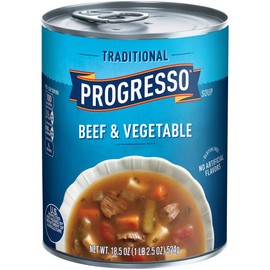 Progresso Soup Traditional, Beef & Vegetable, 18.5 oz