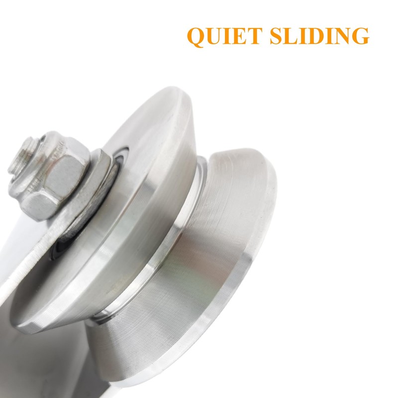 3in 304 Stainless Steel Sliding Gate Wheels V Groove Track