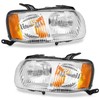 WEELMOTO Headlights for 2001 2002 2003 2004 Ford Escape, Headlights