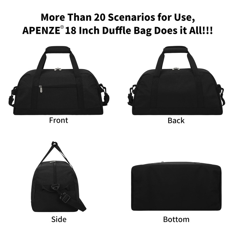 Small Gym Bag 18 inch Carry On Duffel Bag for