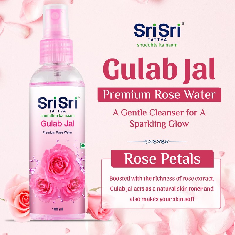 Sri Sri Ayurveda Gulab Jal, 100ml