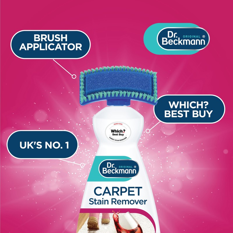 Dr. Beckmann Carpet Stain remover with cleaning applicator/brush -650ml