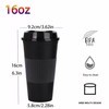 Yisituo 16oz Plastic Coffee Cup (12, Black)