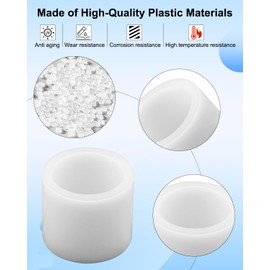 AUGREX 4 Pack of Ice Maker Auger Bushing Liner Fit for GE Opal Ice Maker 9 Hole extruder, Fix Screeching/Grinding Noise and Black Sludge