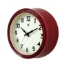 Infinity Instruments 8" Retro Diner Red Silent Wall Clock