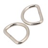 Sliver Metal D Ring Loop Ring for Bags Belt Buckle