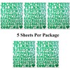 Small Letter Number Stickers, 5 Sheets Alphabet Symbols Sticker Kit