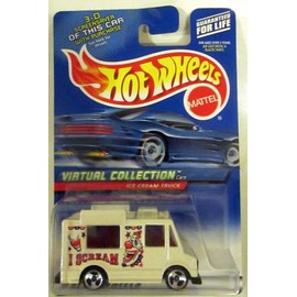 Hot Wheels #2000-144 White ICE Cream Truck Virtual Collection Collectible Collector Car Mattel 1:64 Scale