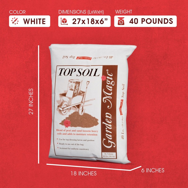 Michigan Peat 40 Pound Bag Garden Magic Organic Planting Potting