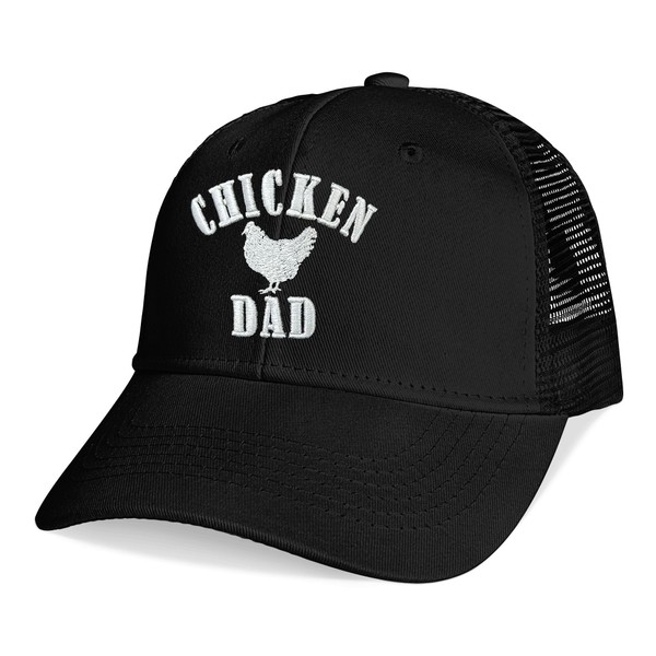Titlesign Chicken Dad Baseball Caps Embroidered Adjustable Mesh Dad Hat