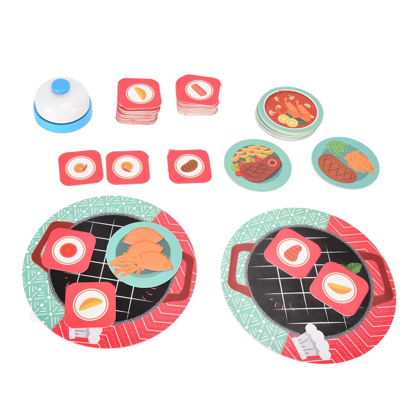 Children Card Toys Food Puzzle Board Matching Game Toys Early