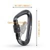 Brotree Locking Carabiner Clips 12KN (1200 kg) Heavy Duty Carabiners