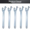 Utoolmart 5Pcs Angle Grinder Wrench, Iron Lock Nut 2 Prong
