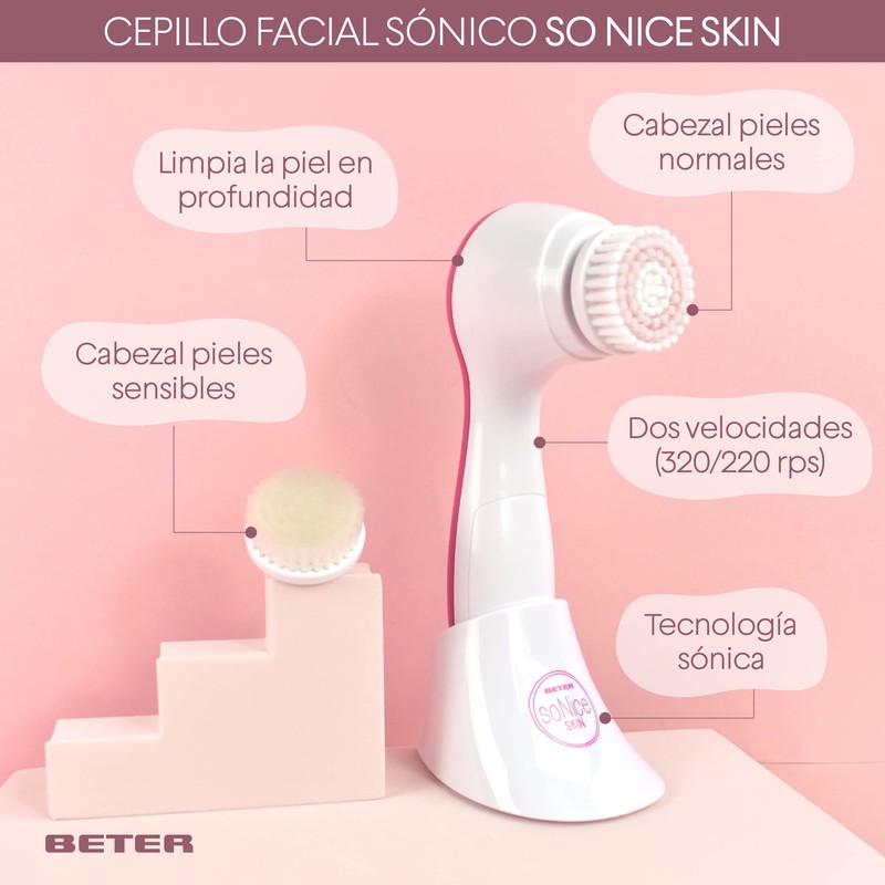 Beter So Nice Skin Facial Brush Replacement Heads (2 Pack)